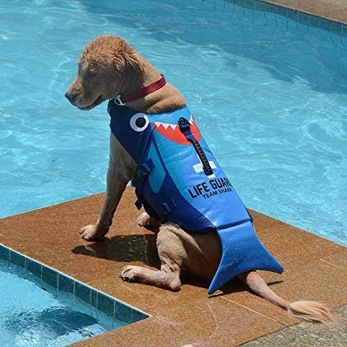 LXYDD Yeni Pet Can Yeleği Yaz Köpek Koşum Yüzme Ceket Cosplay Köpekbalığı Güvenlik Yelekleri Giysileri Aqua Köpek