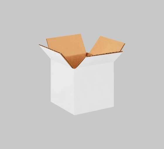 BannerBuzz Nakliye Oluklu Kutu, %100 Geri Dönüştürülebilir, ECT 25 (8 x 8 x 8, 25'li Paket)ile Yarı Parlak Beyaz