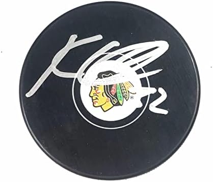 KEVİN LANKİNEN Hokey Diskini imzaladı PSA / DNA Chicago Blackhawks İmzalı-İmzalı NHL Diskleri