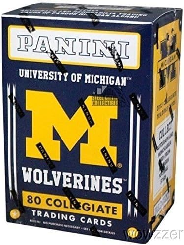 2015 Panini Michigan Wolverines Fabrika Mühürlü Blaster Kutusu ile 80 Kartları ve İmza veya Hatıra Kartı! Tom Brady,