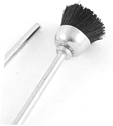 X-DREE Siyah Naylon Kıl Parlatma Fırçaları Takı Temizleme Parlatıcı Araçları 12 adet(Yeni Lon0167 Siyah Naylon Özellikli