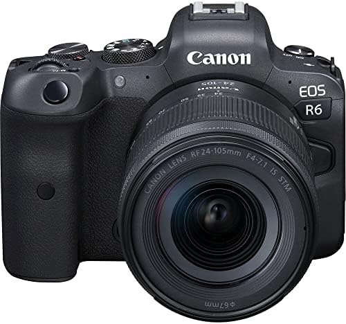 Canon EOS R6 Aynasız Dijital Fotoğraf Makinesi 24-105mm f/4-7.1 Lensli (4082C022), 64GB Hafıza Kartı, Kasa, Corel