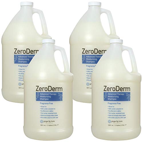 Zencefil Zambak Çiftlikleri Botanicals ZeroDerm Advanced Therapy Tüm Saç Tipleri için Nemlendirici Şampuan, %100 Vegan