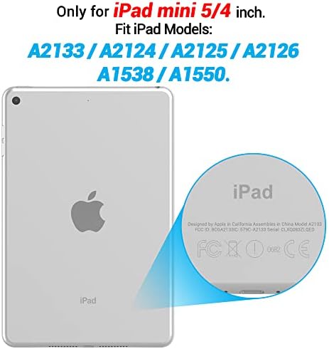 ıPad Mini 4/5 Kılıf, Asgens Şeffaf İnce Silikon Kılıf Esnek Yumuşak TPU Tablet Bilgisayar Kılıfı Apple iPad Mini 4