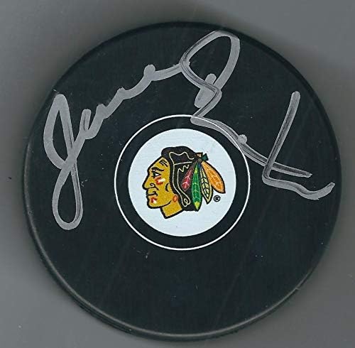 İmzalı Joel Quenneville Chicago Blackhawks Hokey Diski-İmzalı NHL Diskleri