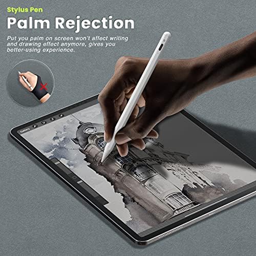 Stylus Kalem iPad, SwitchEasy iPad Kalem Avuç İçi Reddi ile Uyumlu (2018-2021) Apple iPad 6/7 / 8th Gen, iPad Pro