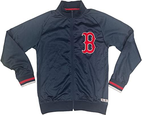 VF Boston Red Sox erkek Klasik Logo Tam Zip Nem Esneklik eğitim ceketi