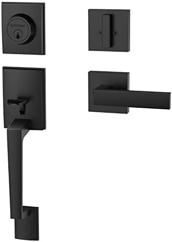 TİCONN Siyah Kapı Kolu(Anahtarlı Giriş Kilitli,5'li Paket) + Ön Kapı Kolu Seti