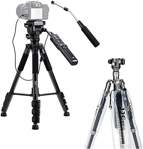 Kamera tripodu + kamera tripodu Bacak Kapakları:Kamera uzaktan Kumanda Tripodu Rplac VCT-VPR1 ile Kamera Tr + kamera