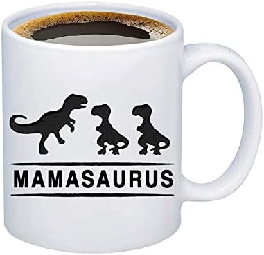 bobauna Mamasaurus Ve Babysaurus Dinozor Kahve Kupa Tatlı Aile Takı Hediye Anne İçin Yeni Anne (MAMASAURUS mug2)