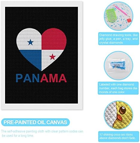 Aşk Panama Komik DİY 5D Elmas Boyama Kitleri Tam Matkap Sanatlar El Sanatları Nakış Resimleri Duvar Dekorasyonu için