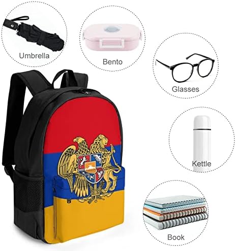 Ermeni Ulusal Amblemi seyahat sırt çantası Estetik Kolej Bookbag Klasik Daypacks Omuz İş Çantası Erkekler Okul Kadınlar