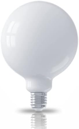 CtrlCV G40 Büyük Küre Ampul, İnci Cam LED Ampuller, Buzlu Cam LED Ampul, 10 Watt E26 Standart Taban, 2700K Sıcak Beyaz