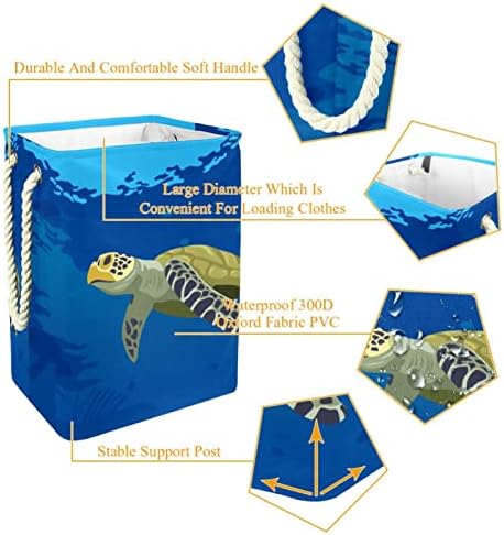 Çamaşır Sepeti Kaplumbağalar Denizde Katlanabilir çamaşır sepetleri Firma Çamaşır Kutusu giysi saklama Organizasyon