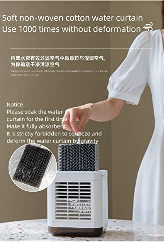 LOMACO Açık Taşınabilir Klima Fanı USB Kişisel Mini Klima Soğutucu Sessiz Soğutma Ofis Ev Yurdu (2 Pil)