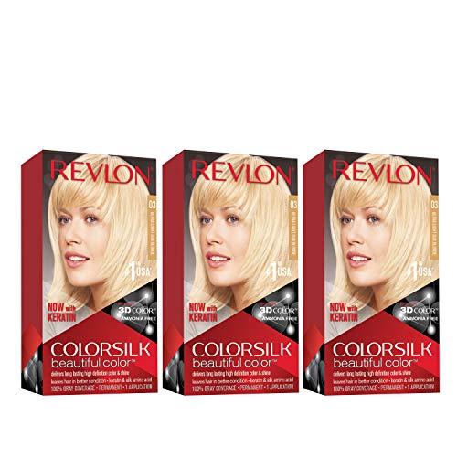 Revlon'dan Kalıcı Saç Rengi, Kalıcı Saç Boyası, %100 Gri Kaplamalı Colorsilk, Amonyak İçermeyen, Keratin ve Amino