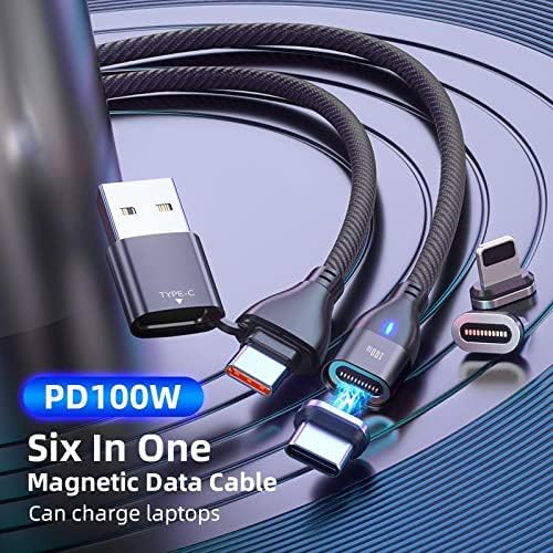 Yezz GO 3 ile Uyumlu BoxWave Kablosu (BoxWave Kablosu) - MagnetoSnap PD AllCharge Kablosu (100W), Mıknatıs PD 100W