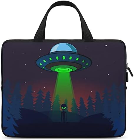 Alien UFO Geceleri Laptop Çantası Tablet Çanta İş Tote İş için
