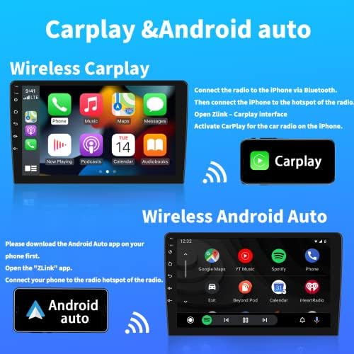Hikity araba android müzik seti ile Jeep Wrangler 2011 2012 2013 2014 için Kablosuz Carplay Android Oto 10.1 İnç Dokunmatik