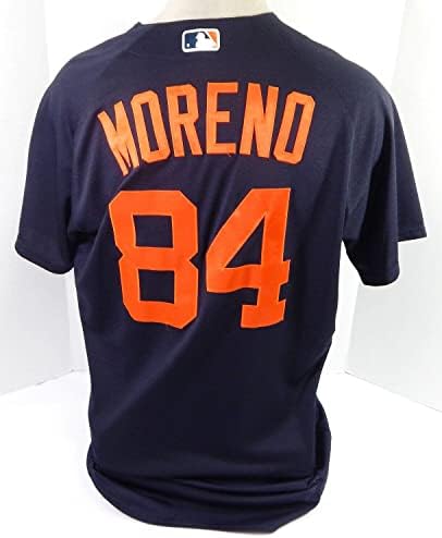 2020 Detroit Tigers Gerson Moreno 84 Oyun Verilen Donanma Forması Bahar Eğitimi 6-Oyun Kullanılan MLB Formaları