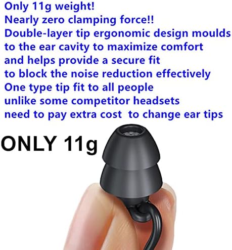 UFQ L1 Pro kulak tipi havacılık kulaklık Süper hafif-Bir çanta ile ANR ücretsiz olarak sessiz, MP3 girişi ile müzik