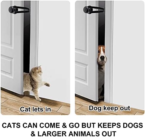 2 ADET Kedi Kapı Tutucu Mandalı, Ekstra Büyük Kedi Kapı Esnek Mandalı Ekstra Büyük Kedi Kapısı Ayarlanabilir Esnek