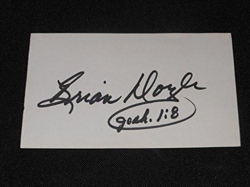 New York Yankees Brian Doyle İmzalı Vintage 3x5 İmza Dizin Kartı SR7-MLB Kesim İmzaları