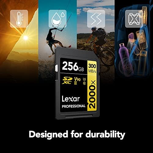 Lexar Professional 2000x32 GB SDHC UHS-II Hafıza Kartı, C10, U3, V90, Full-HD & 8 K Video, 300 mb/s'ye kadar Okuma,