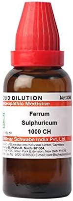 Dr Willmar Schwabe Hindistan Ferrum Sulphuricum Seyreltme 1000 CH Şişe 30 ml Seyreltme
