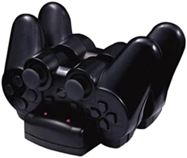 PS3 / PS3 Move 2'si 1 Arada Tutamak Şarj Cihazı PS3 Kablosuz Denetleyici Çift Koltuklu Şarj Cihazı PS3 Move-Siyah