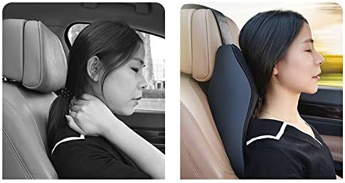 Sürüş için MeiBoAll Araba Boyun Yastıkları, Ayarlanabilir Kayışlı Araba için Kafalık Yastığı Araba Boyun Yastığı Deri