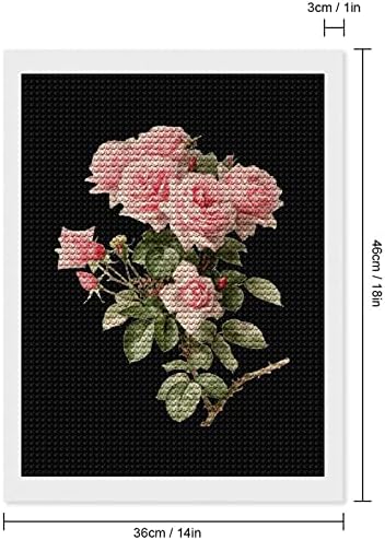 Pembe Güller Çiçekler Komik DIY 5D Elmas Boyama Kitleri Tam Matkap Sanatlar El Sanatları Nakış Resimleri Duvar Dekorasyonu