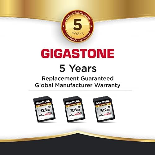 Gigastone 256 GB SD Kart, 4 K Kamera Pro, A2 V60 SDXC Hafıza Kartı Yüksek Hızlı 4 K Ultra HD UHD Video Canon Nikon
