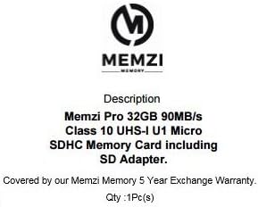 MEMZİ PRO 32 GB Sınıf 10 90 MB/s Micro SDHC Hafıza Kartı SD Adaptörü ile Sony Xperia E veya M Serisi Cep Telefonları