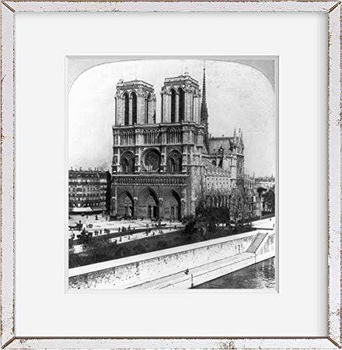 SONSUZ FOTOĞRAFLAR Fotoğraf: Notre Dame Katedrali / Paris, Fransa / 1901 / Tarihi Fotoğraf Reprodüksiyonu / Hediye