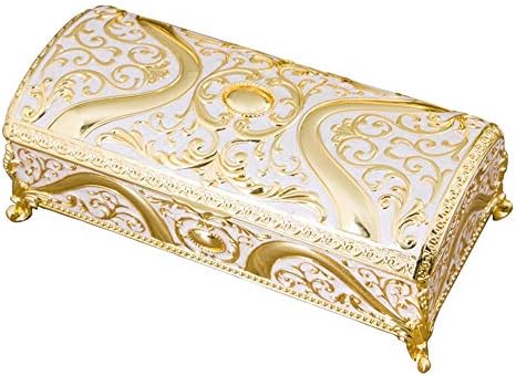 DEKIKA Mini zarif takı saklama kutusu, Biblo Kutusu, Avrupa Dikdörtgen Mücevher Kutusu, Prenses Düğün doğum günü hediyesi