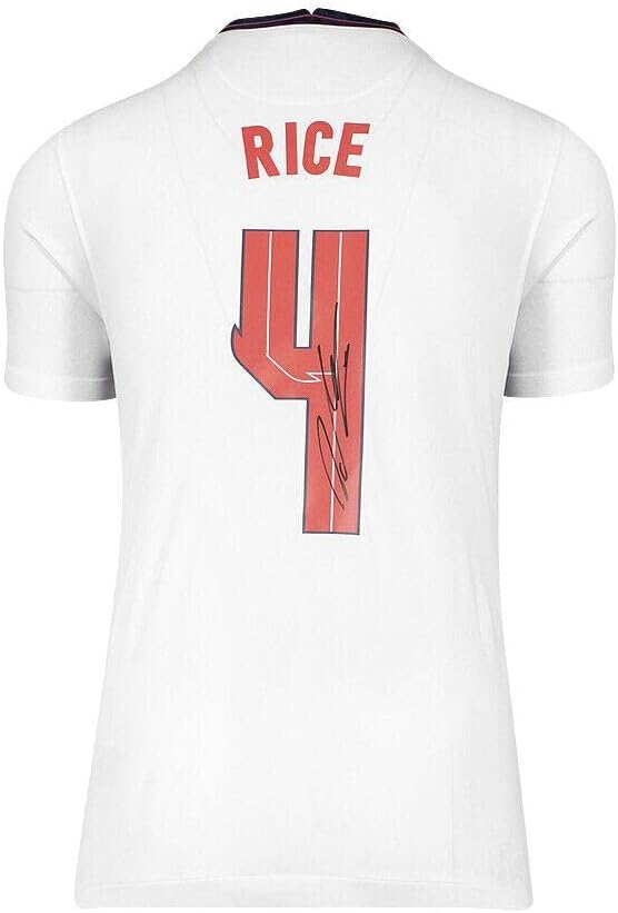 Declan Rice İmzalı İngiltere Forması - 2020, 4 Numara İmzalı Forma-İmzalı Futbol Formaları
