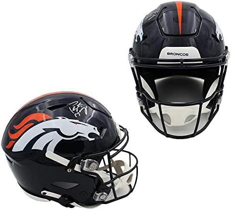 Peyton Manning İmzalı Denver Broncos Speed Flex Otantik NFL Kaskı - İmzalı NFL Kaskları