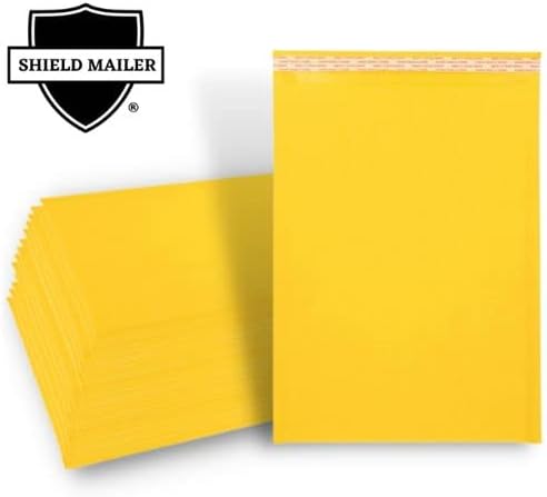 PSBM Kraft baloncuklu zarf, 8.5x14. 5 İnç, 3600 Paket, Yastıklı Nakliye Zarf Postaları Kuzey Amerika'da Yapılan, Altın