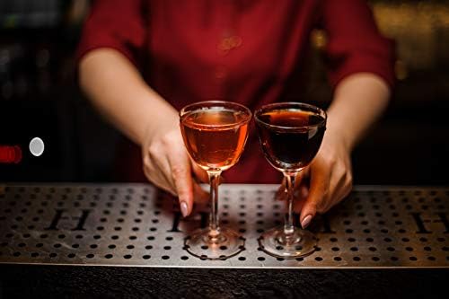 Nick ve Nora Coupe Kokteyl Bardakları-Manhattan, Martini, Aperatif, Algonquin veya Porto Şarabı, 5 ons (Sade, 2)Servis