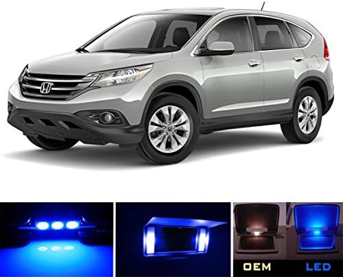 IG-ZAKT FİT led ışık kiti 2002-2015 Honda CR - V Ultra Mavi Vanity / Güneşlik led ışık Ampuller (4 Adet)